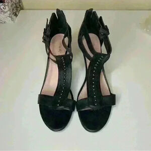 Coach and Four Taylor Black Leather Ladies 3 inch Heels